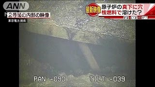 メルトダウンで溶けたか　2号機原子炉下の通路に穴(17/02/02)