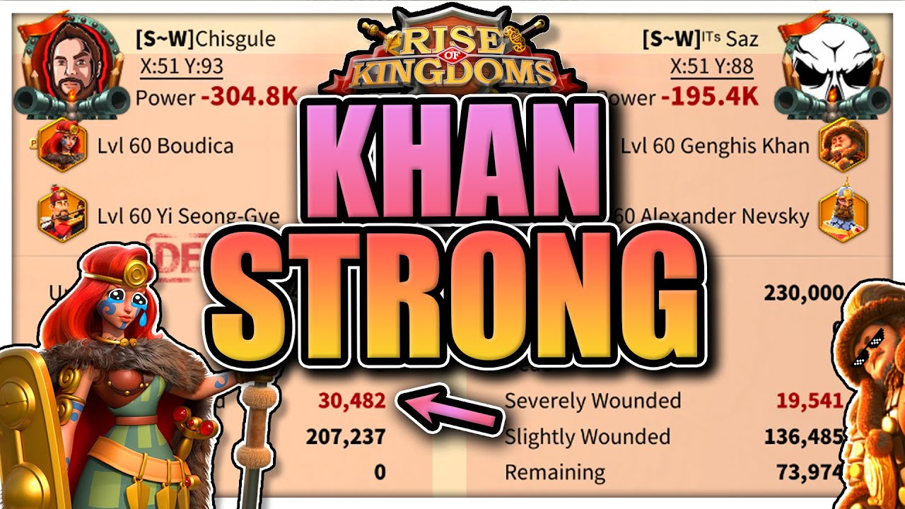 Genghis Khan Test Results [Relic Museum Buff] Rise of Kingdoms - YouTube