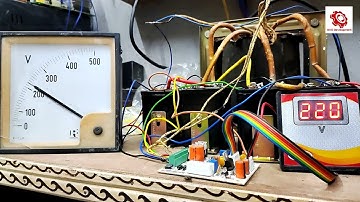 Automatic voltage stabilizer बनाते हैं Digital display microcontroller kit के साथ|Skill development