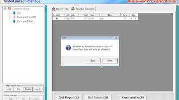Quantum Resonance Magnetic Analyzer (store and restore)