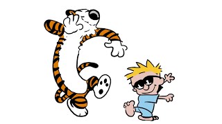 Animated Calvin and Hobbes Dance