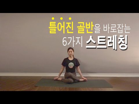 틀어진 골반 바로잡는 6가지 스트레칭 | 생리통 완화, 고관절 강화운동