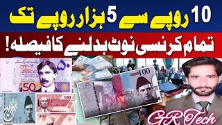 State Bank of Pakistan New Currency Notes Design | Pakistan ke naye currency note |New Desig GR Tech