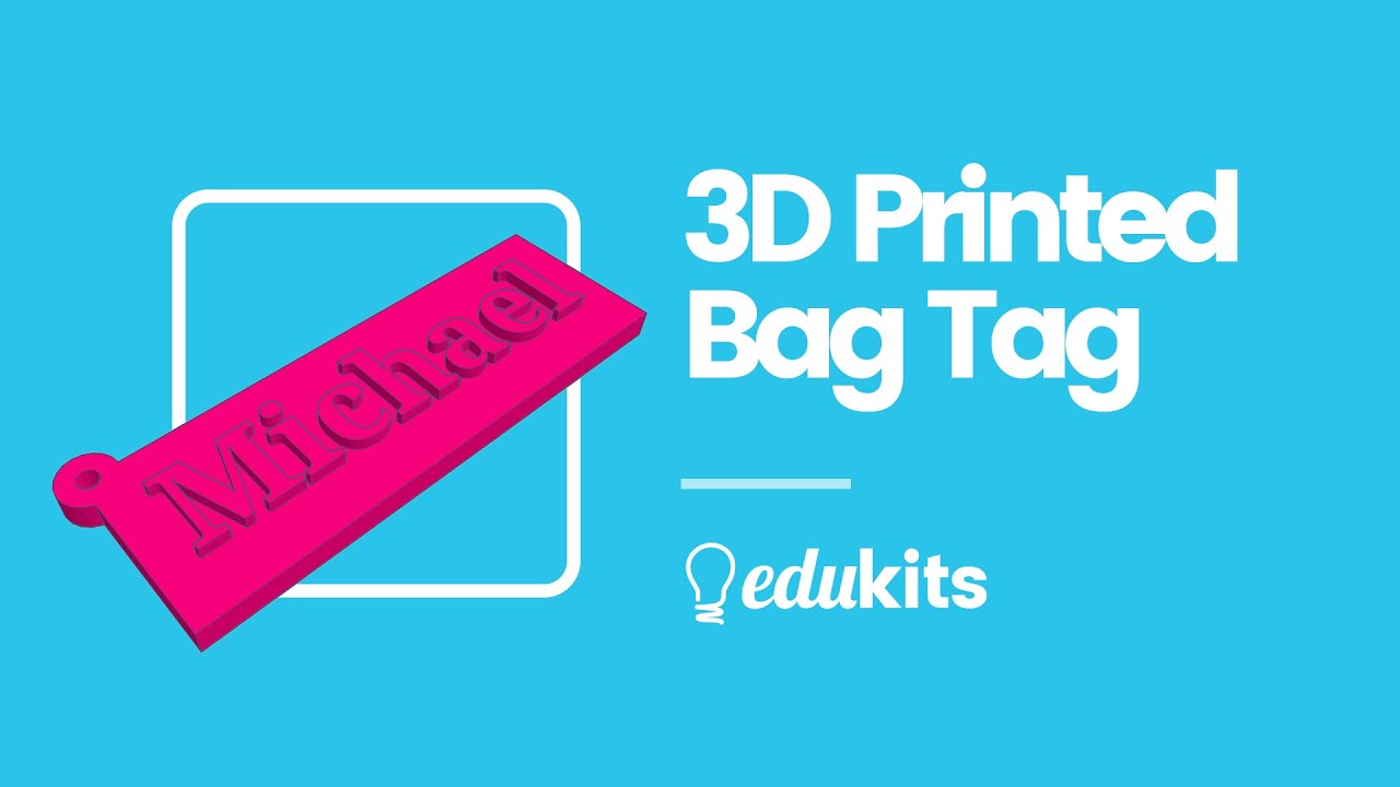 Design your own 3D printed bag tag YouTube