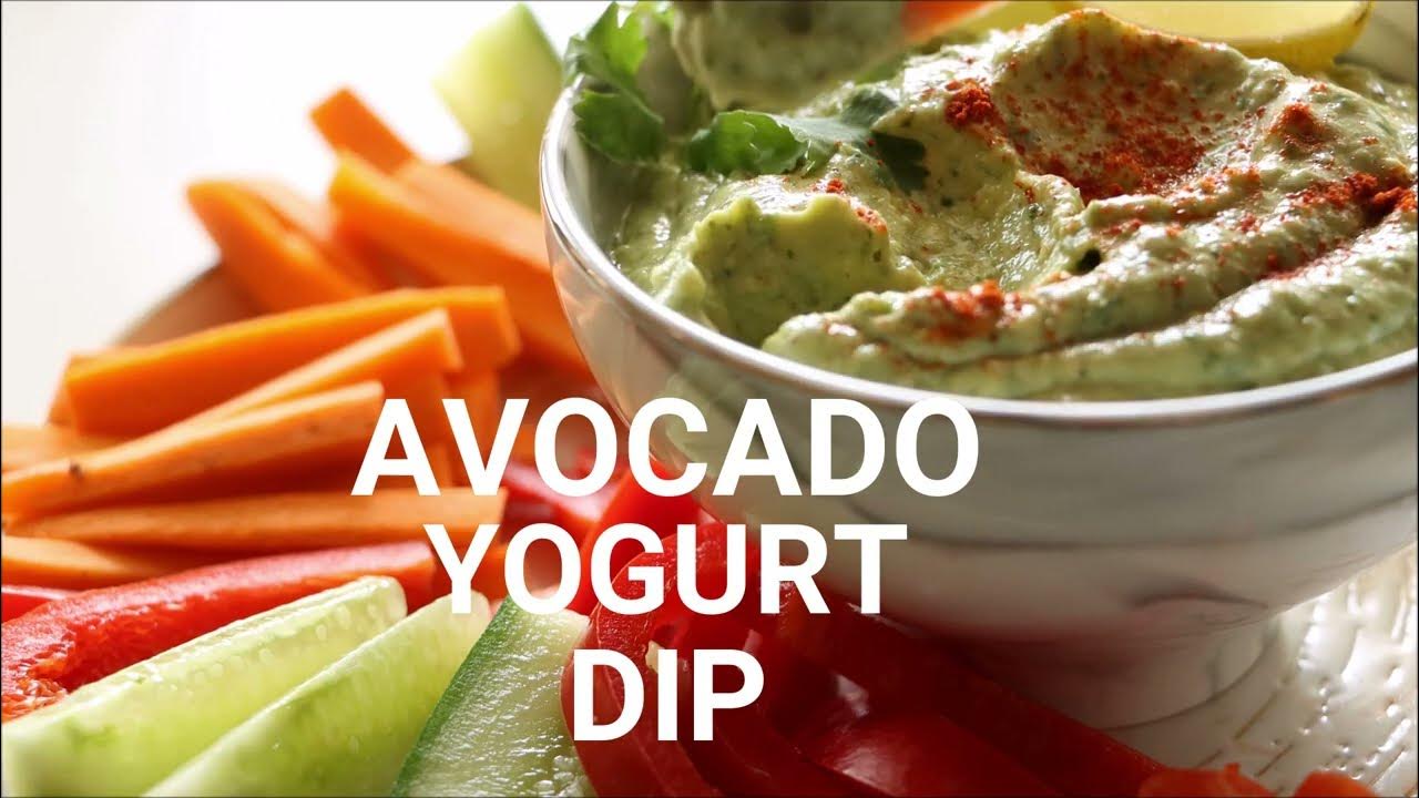 Creamy Avocado Yogurt Dip Recipe YouTube