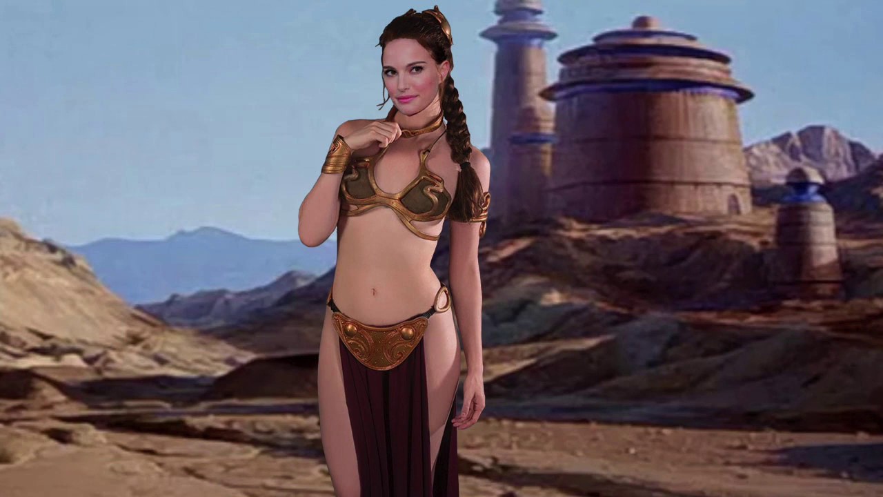 Natalie Portman As Slave Leia Youtube