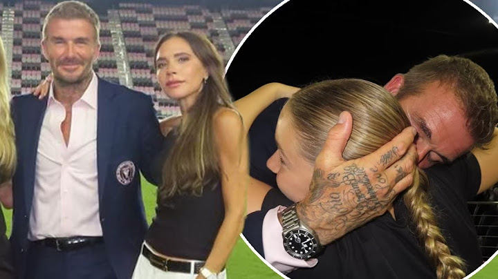 David Beckham sweetly embraces daughter Harper as he enjoys another night cheering on Inter Miami