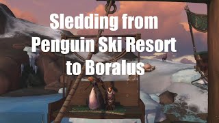WoW Sledding Tour Penguin Ski Resort to Boralus - Magical Snow Sled - World of Warcraft screenshot 4