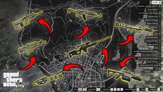 GTA 5 - All Secret And Rare Weapon Locations (Rail Gun, Sniper Rifle & more)