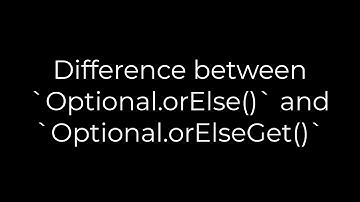Java :Difference between `Optional.orElse()` and `Optional.orElseGet(5solution)