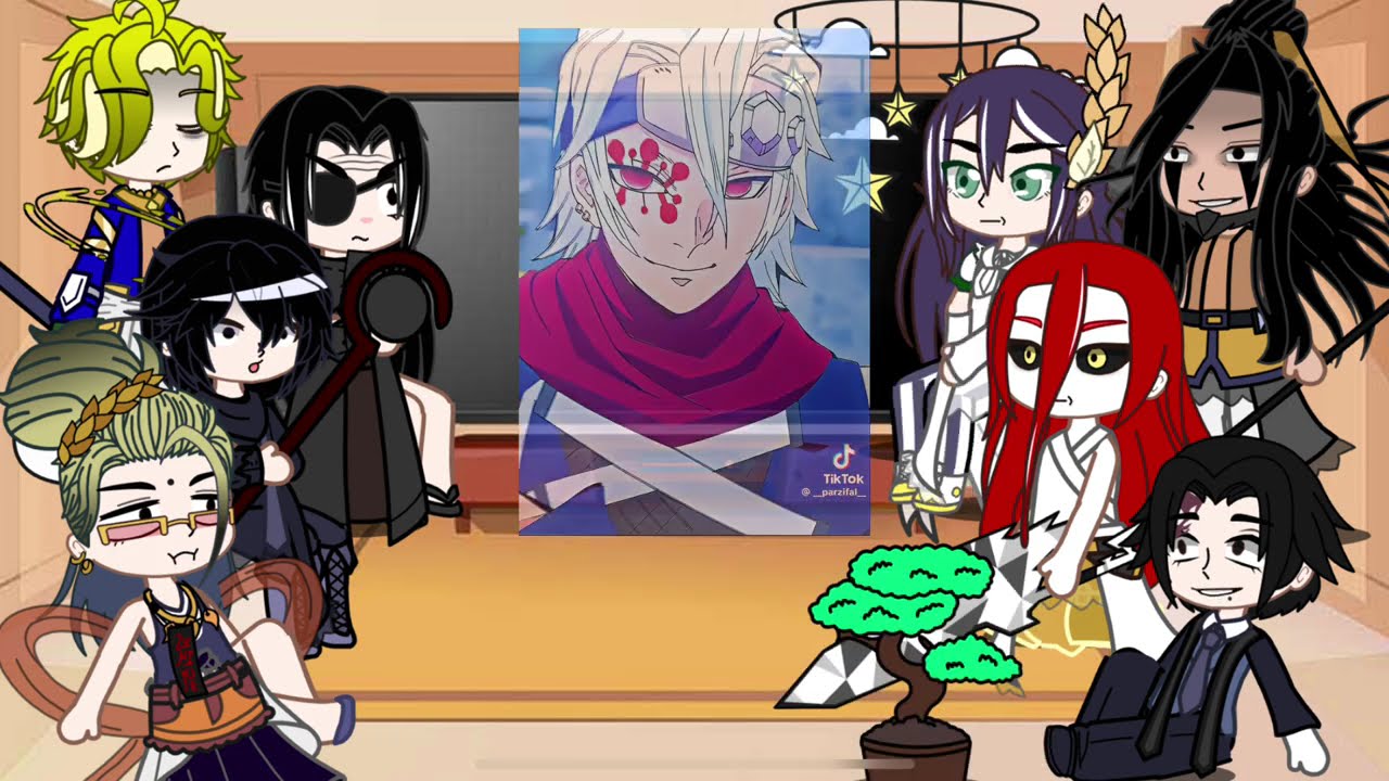 Record of ragnarok Gods react to Tengen as challenger | Giyuu | Demon Slayer | Gacha life