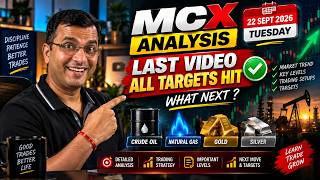 MCX Analysis Tomorrow 🔥 Crude Oil, Natural Gas, Gold & Silver | All Targets Hit, What Next