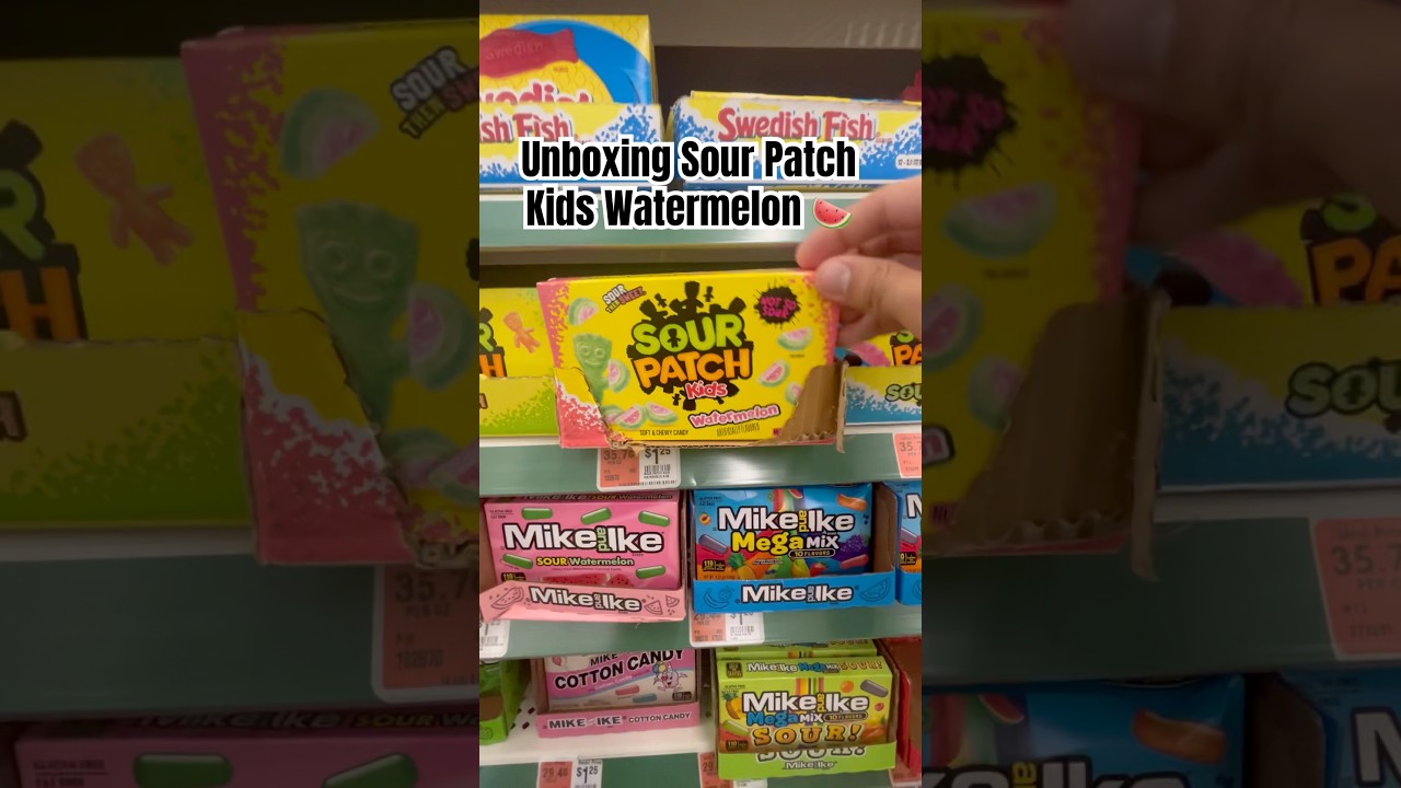 Unboxing Sour Patch Kids Watermelon 🍉