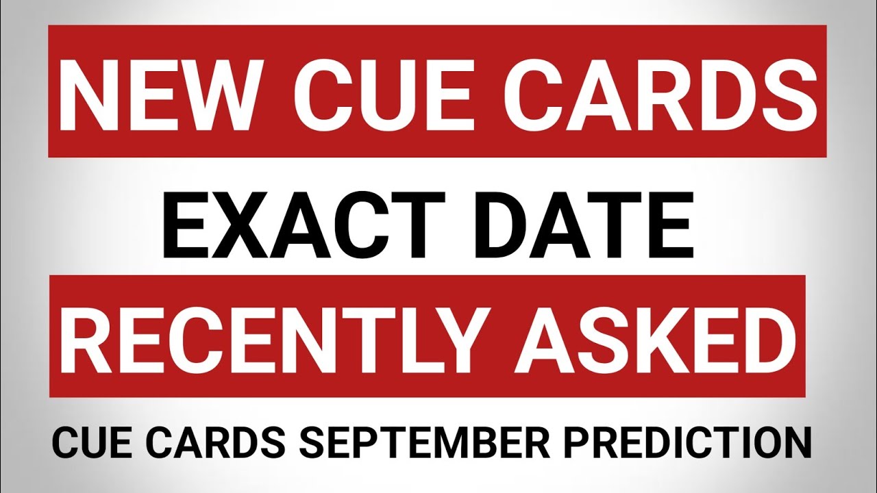 New cue cards september to december recently asked 10 august ielts