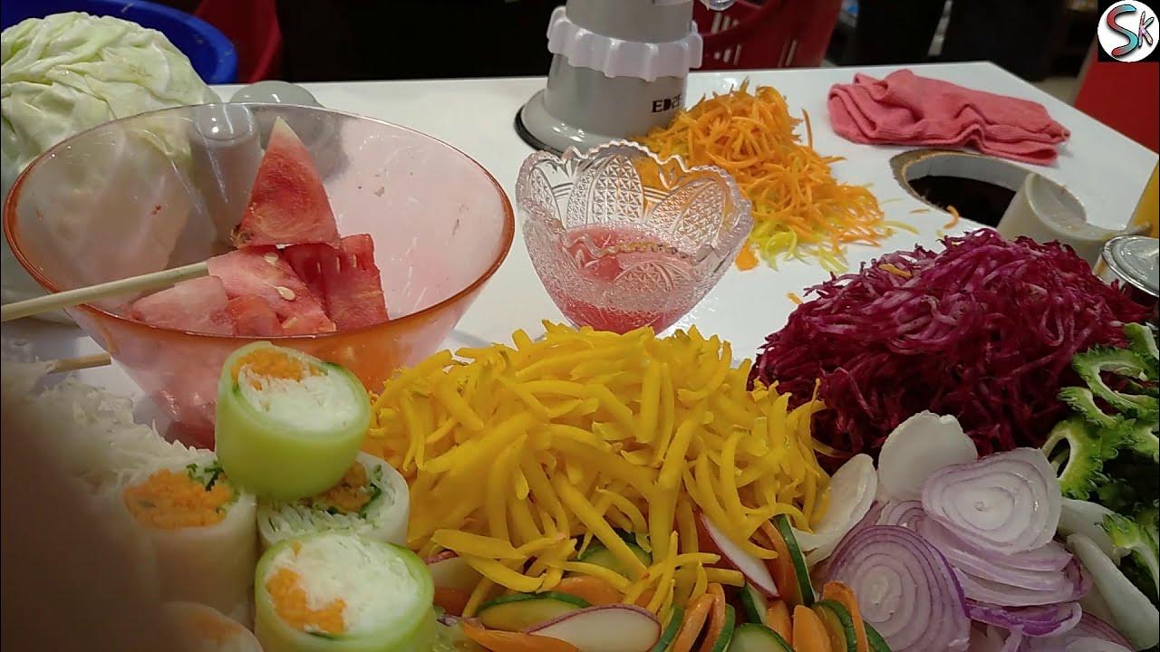 Vegetable Cutter/Slicer live Demo in carrefour Vegetable cutting machine Easy chopper 