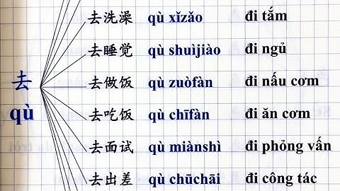 HỌC 1 BIẾT 12! MỞ RỘNG TỪ VỰNG TIẾNG TRUNG VỚI 不 và 去 🍀 Tiếng Trung An Nhiên Tây Nguyên