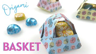How to Fold an Origami Easter Basket EASY Video