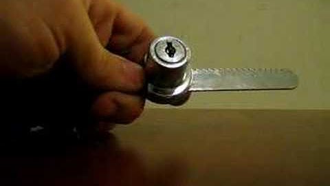 Display Case Lock Picked