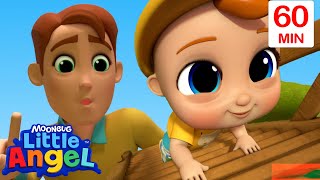 Build a Treehouse 🌳 | Little Angel 😇 | Kids Learn! | Nursery Rhymes | Sing Along by Moonbug Kids - Kids Learning Videos 4,010 views 9 days ago 55 minutes