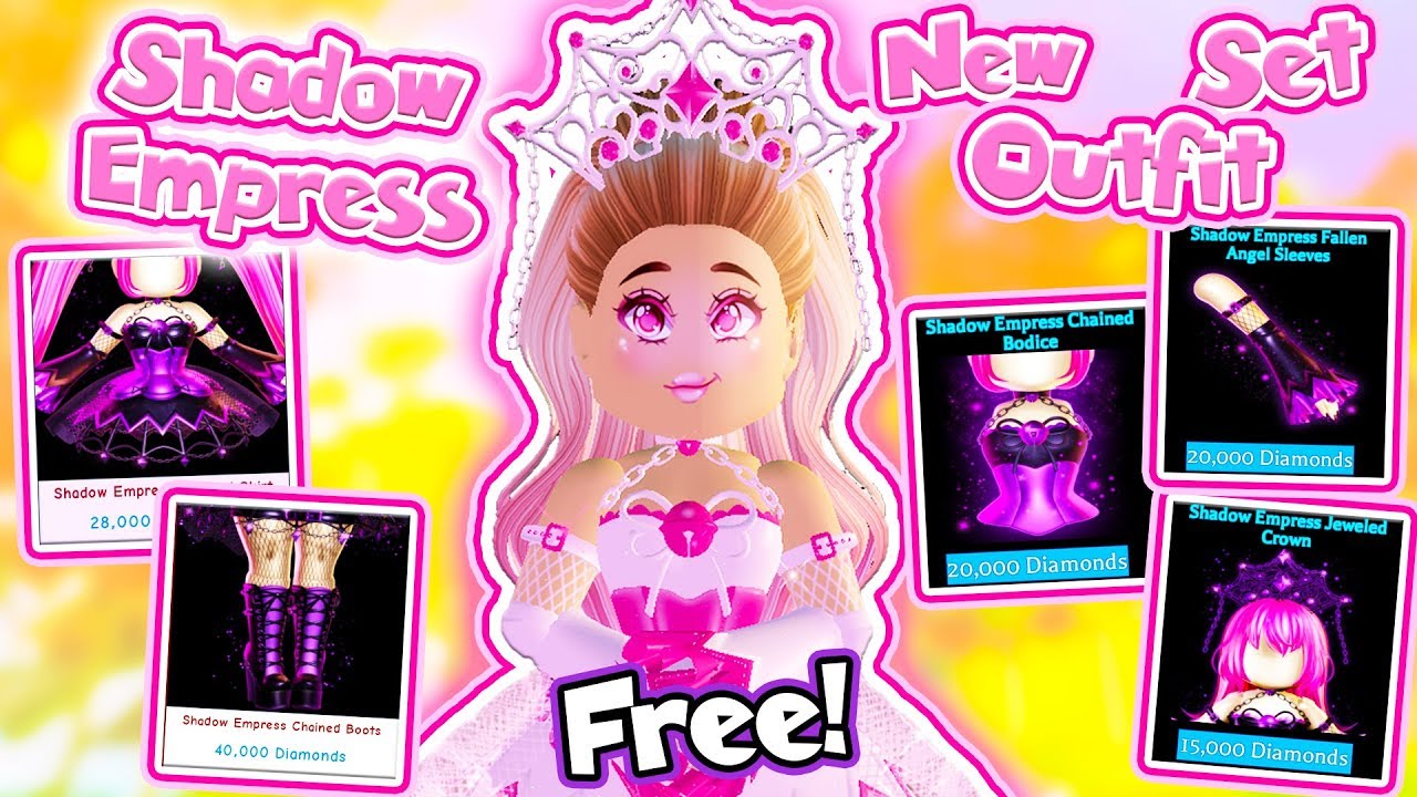 How To Get The New Shadow Empress Set For Free In Roblox Royale High School Youtube - roblox keisyo top free outfits