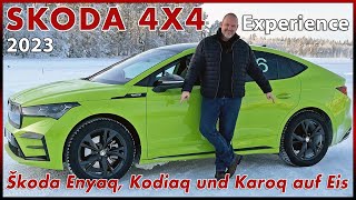 Skoda Enyaq | Skoda Kodiaq | Skoda Karoq - Mit Allrad auf Eis - Die Škoda 4x4 Experience 2023