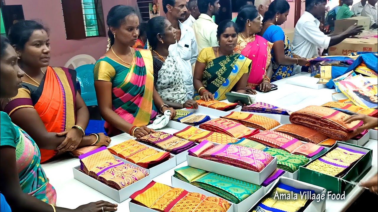 Marriage Saree Shopping Vlog |  Shopping Vlog | Amala Village Food