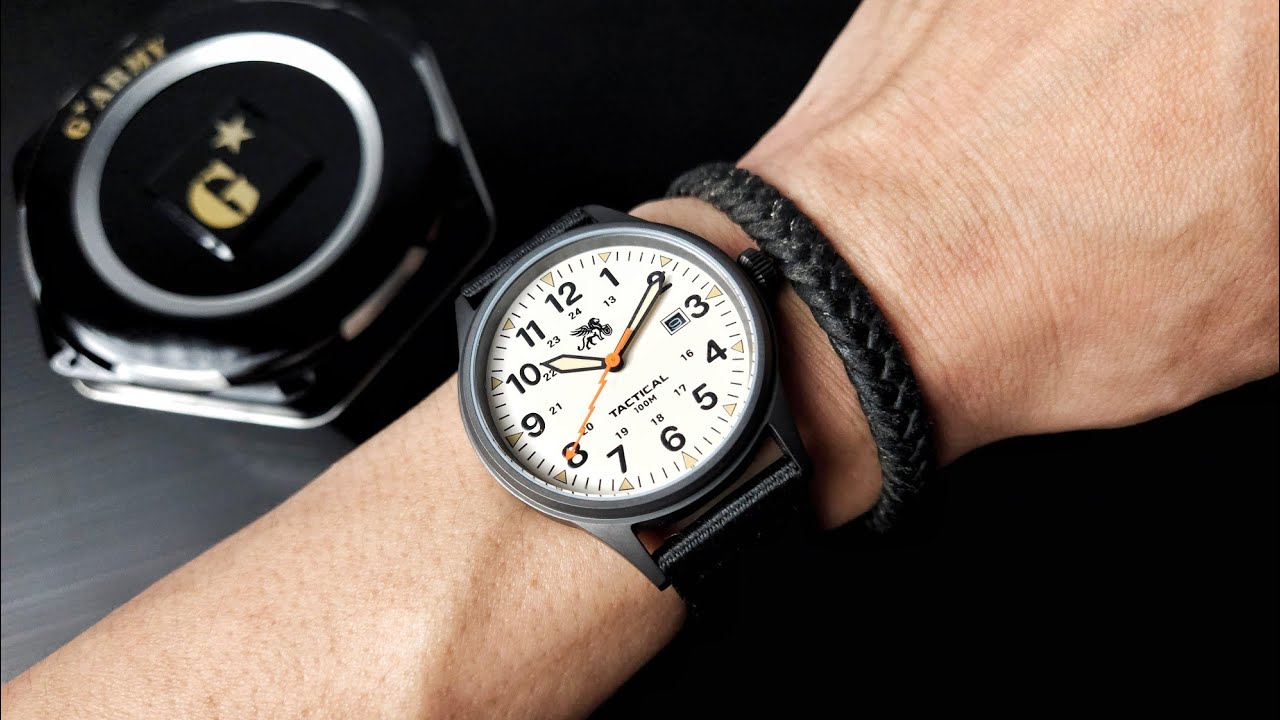 NYOBAIN JAM TANGAN LOKAL WATER RESIST 100m + GARANSI 2 TAHUN - G-ARMY TACTICAL