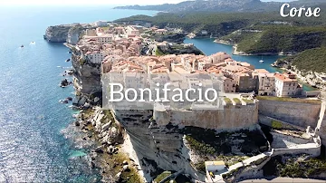 BONIFACIO (CORSICA) - THE INCREDIBLE CITY AND ITS CLIFFS - DRONE 4K