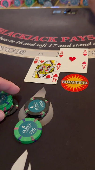 I turned $100 into $2500 in 3 HANDS! 🙌 #blackjack #casino #gambling