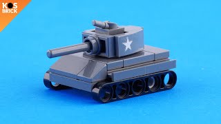 Lego M18 Hellcat US WW2 Tank Mini Vehicles (Tutorial)