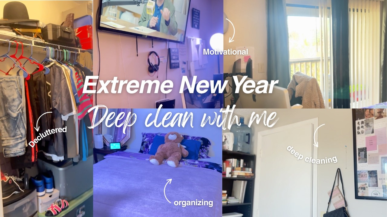 New Year EXTREME Bedroom Reset 2026 | Clean with me motivation