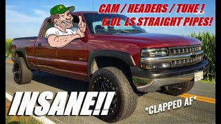 *RIDICULOUS* CAMMED/STRAIGHT PIPED 6.0 SILVERADO!!