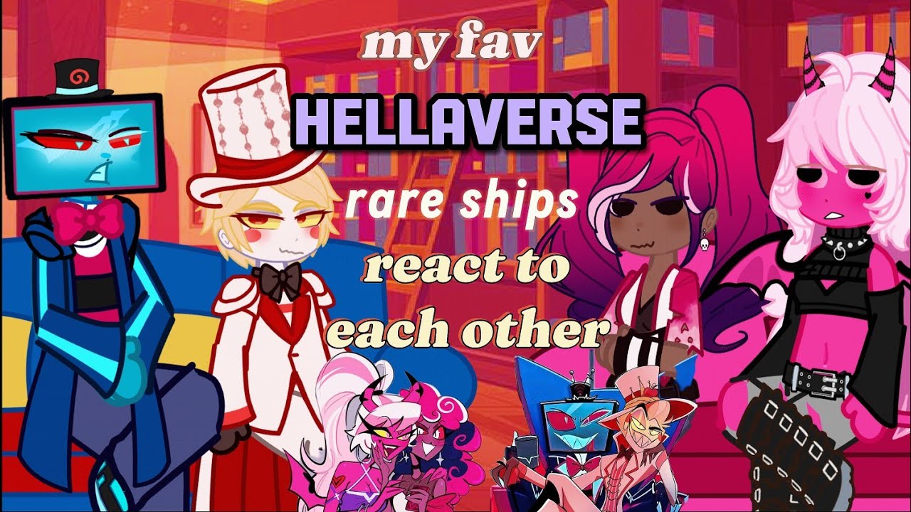 Hellaverse react to ships | fashionpop, staticapple | 2x speed | hazbin hotel, helluva boss