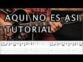 Como tocar "Aqui No es Así" de Caifanes - Tutorial Guitarra (Acordes + TAB) HD