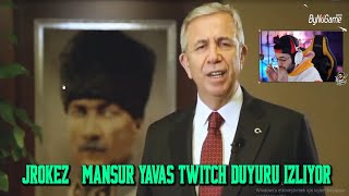 Jrokez - Mansur Yavaşın Twitch Duyuru Videosunu İzliyor
