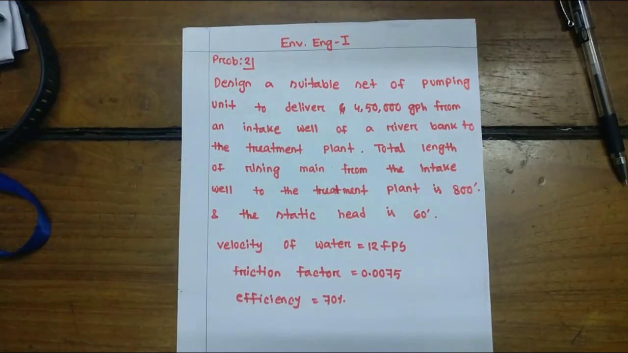 Pump & Pumping Machinery Problem 2 - YouTube