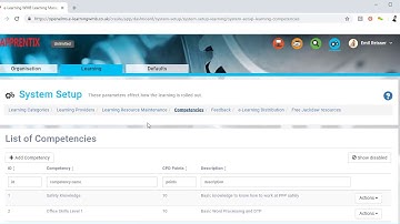 Walkthrough of Open Elms / Apprentix Learning Defaults