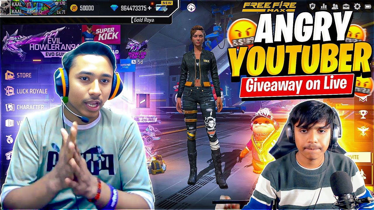 ADAM GUILD TEST PRANK ON ANGRY YOUTUBER 😱🔥 garena free fire - YouTube
