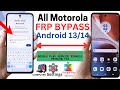 New Trick All Motorola FRP Bypass Last Patch 2025 Google Play Service Not Open Setting Not Open 