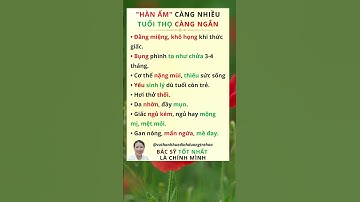 CẢNH BÁO: Hàn Ẩm Càng Nhiều Tuổi Thọ Càng Ngắn Bạn Cần Biết