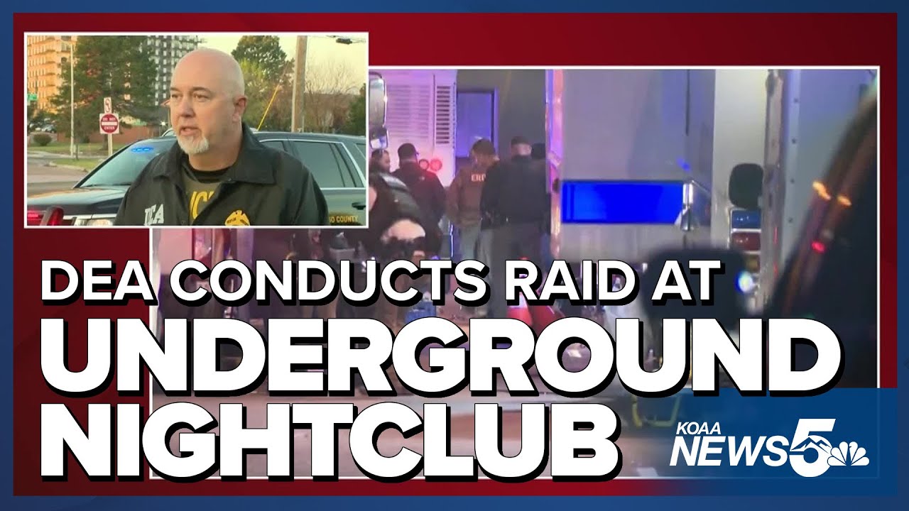 Rocky Mountain DEA conducts raid at underground nightclub in Colorado Springs Sunday