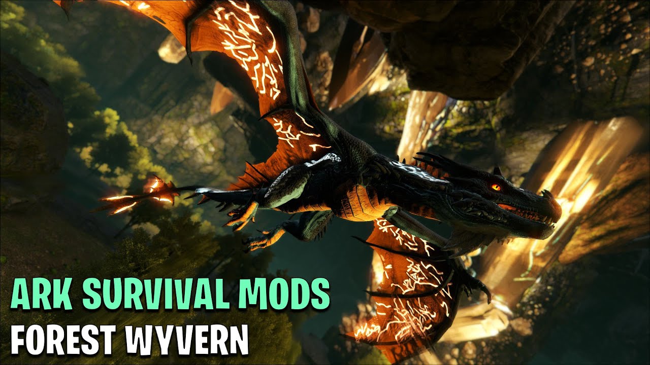 Ark Survival Forest Wyvern Where It Spawns And Spawn Commands Ark Mods Youtube