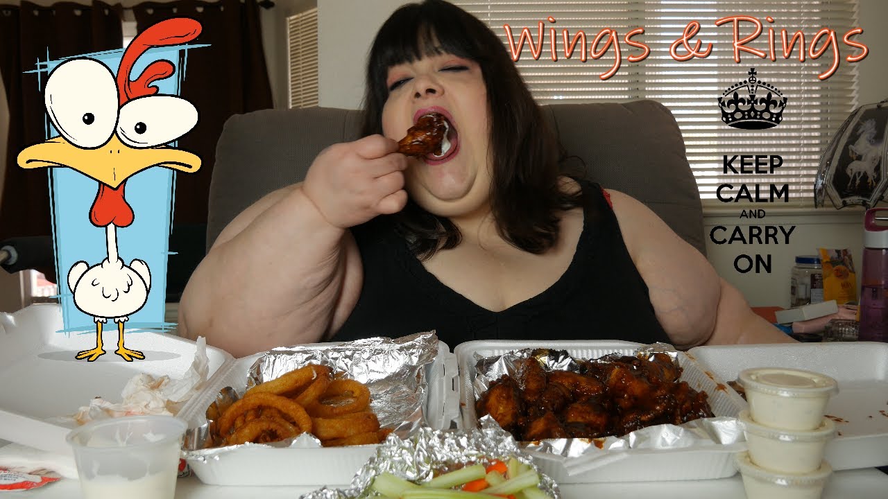 Wings & Rings Lip Smacking Finger Licking Bone Sucking Mukbang - YouTube