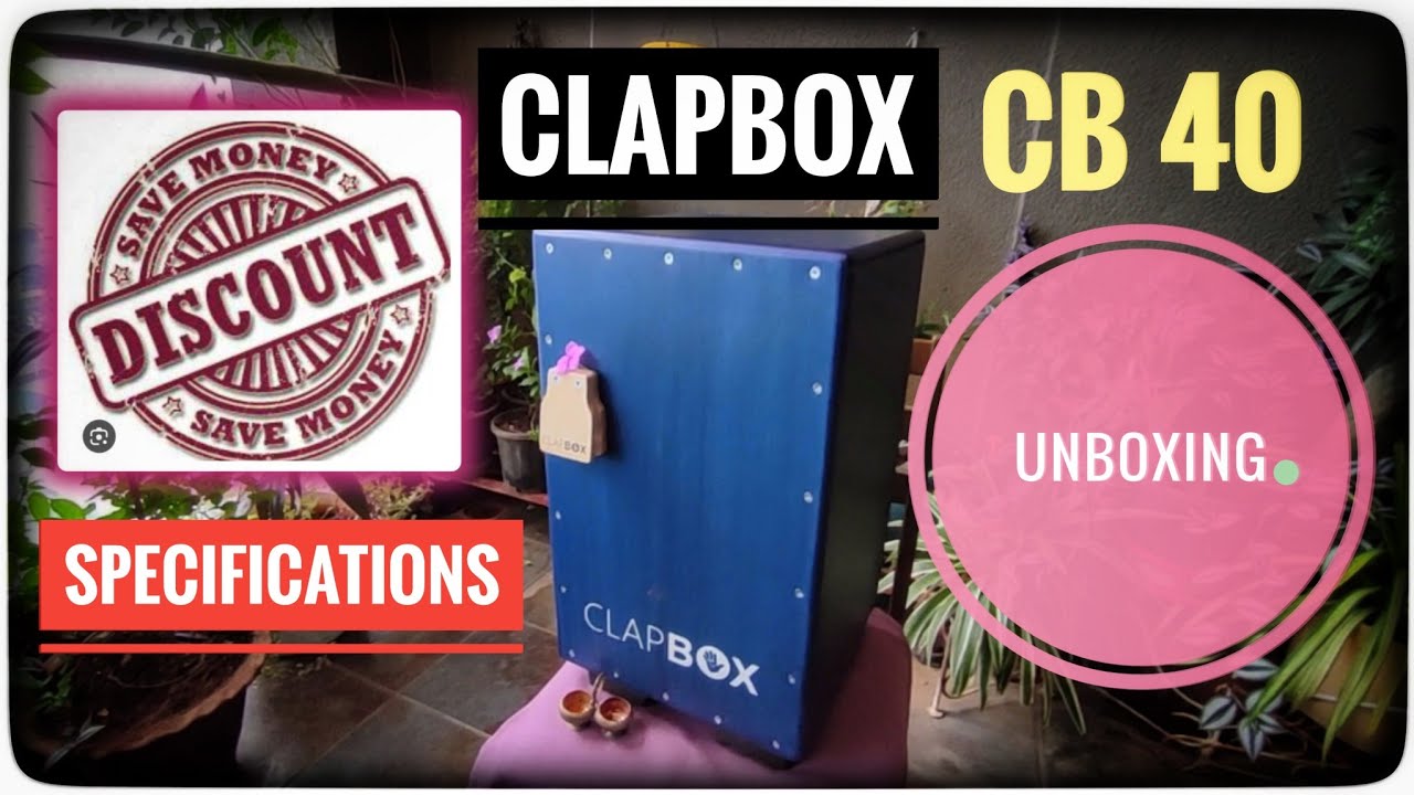 Box Cb 40 Clapbox CB 40 Unboxing-Specifications and Discount !!! #cajon #clapbox ...