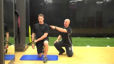 3 x 4 Resisted Half-Kneeling D2 Flexion w Cook Band