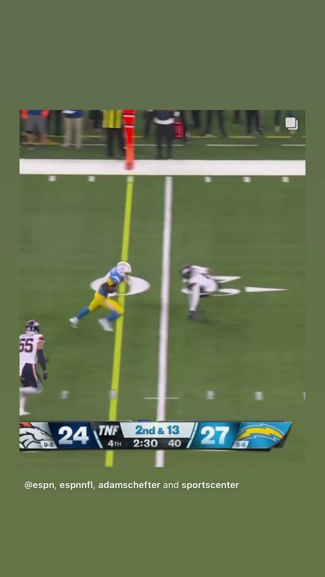 Shovel pass #hoodnews #chargers #justinherbert #HassanHaskins #touchdown #football #omg #wow #how #i