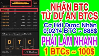 HƯỚNG DẪN HAI CÁCH NHẬN BTC TỪ APP BTCS MINING SATOSHI  DỰ ÁN CHẤT LƯỢNG NHẤT HIỆN NAY | Kiếm Tiền screenshot 2