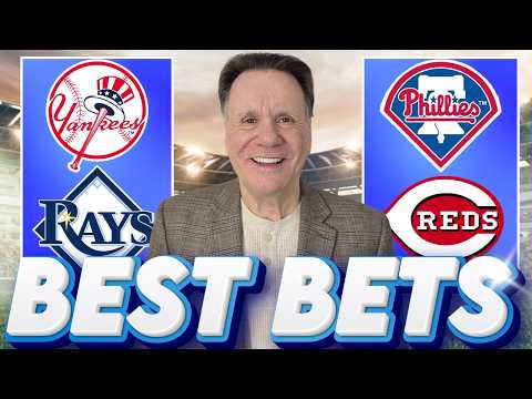 MLB BEST Bets Today! Yankees vs Rays + Phillies vs Reds | Wednesday MLB Picks