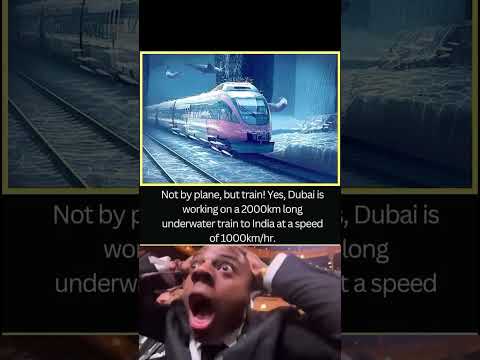 Dubai Under water Train #factsaroundtheworld #dubai #facts #underwater