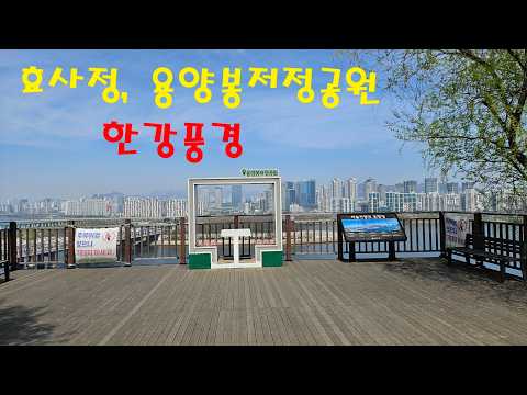 효사정공원의 효사정 & 용양봉저정공원에서 바라본 한강풍경